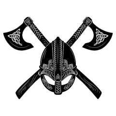 Viking Edible Cake topper fits 1/4 sheet cake or larger