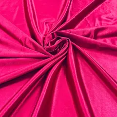 1 Yard Deluxe Heavy Shiny Polyester Spandex Fabric Stretch Knit for Activewear & Swimwear 58/60 Inches Wide Fuchsia