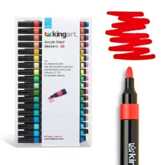 KINGART&reg; Acrylic Paint Markers 36 Colors