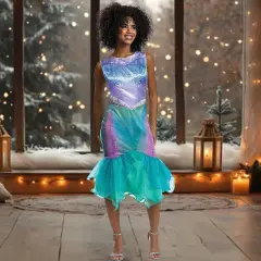 Disney Little Mermaid Dress Ariel Womens Costume Classic Perfect for Halloween Medium 8&ndash;10