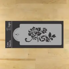 Floral Explosion Cake Stencil Tier #3 | C436 by Designer Stencils | Cake Decorating Tools |