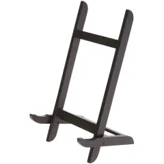 Bard's Folding Black Wood Easel Stand, 11.5" H x 5" W x 5" D