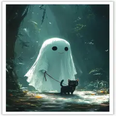 Retro Halloween Posters - 12x16 Inches (Unframed)