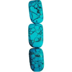 6 Packs of Synthetic Turquoise with Matrix Nugget Beads Pack of 7