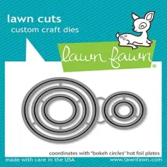 Lawn Cuts Hot Foil Plates-Bokeh Circles