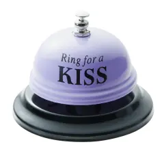 Juvale Novelty Ring for A Kiss, Service Bell for Valentine's Day Gift for Him & Her, Spouse, Couples, Boyfriend & Girlfriend, 2.5 Inches, Purple