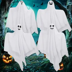 4 Pack Halloween Flying Ghosts Decorations