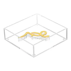 Napkin Holder With Shabbos Weight Gold