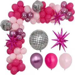 Hot Pink Balloon Garland Kit Princess Party Decorations(Hot Pink)