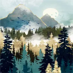 Mountain Diamond Art Kits,Abstract Diamond Painting Kits for Adults,Paint with Diamonds Round for Gift,Wall Decor(12x16) (Mountain)