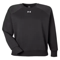 Under Armour&reg; Ladies' Rival Fleece Sweatshirt Black/ white