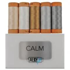 Aurifil Calm Thread Set by Aurifil | (5 80wt Cotton Small Spools.)
