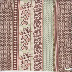 1 Yard Boho Stripe DTY Knit Fabric Soft Brushed Stretch Polyester Spandex 58 Inch Wide SAGE