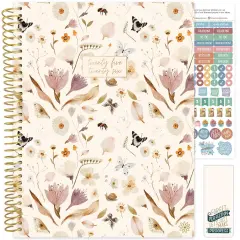 bloom daily planners 2025-26 Academic Planner, Soft Cover, 8.5" x 11", Butterfly Garden