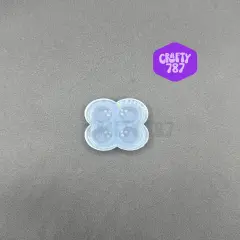 Bowling Ball Bits Stud Earring Silicone Mold (D15)