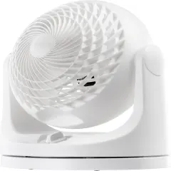 IRIS USA WOOZOO Fan, Small Oscillating Desk Fan, Table Air Circulator, 3 Speeds, 52ft Max Air Distance, 12 Inches, 112&deg; Adjustable Tilt, 30 db Low