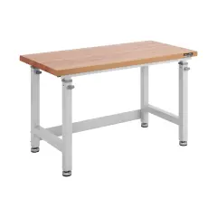 Seville Classics UltraHD Height Adjustable Workbench, 48" W x 24" D x 28.5" to 42" H Granite