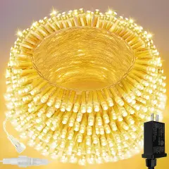 66FT 200 LED Warm White Christmas String Lights Waterproof