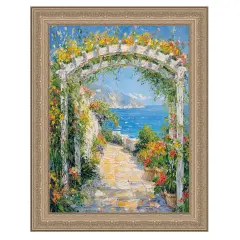 French Silver Leaf Ornate Picture Frame 9x9 frame