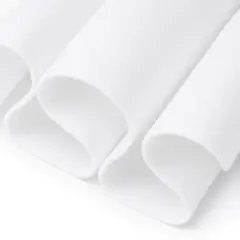 FabricLA Craft Felt Fabric - 18" X 18" Inch Wide & 1.6mm Thick Felt Fabric - White - Use This Soft Felt for Crafts - Felt Material Pack