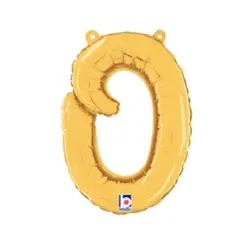 Betallic&reg; 14 inch Script Letter O Gold Air Fill Only