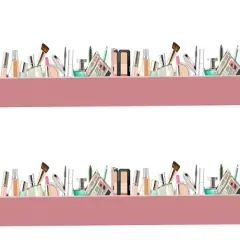 Makeup Edible Image cake border 2 Strips per sheet 3.5x10.5 inchs