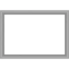 Peak Polished Nickel Narrow Framed Dry Erase Magnetic Board