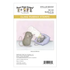 House Mouse Cling Rubber Stamp-Bundle Of Joy