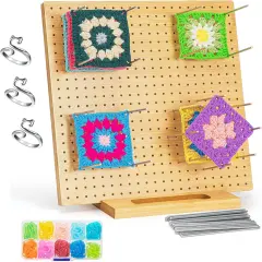 Crochet Board with 20 Pins