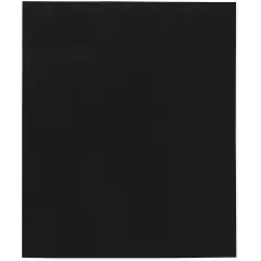 Plymor 15" x 18", Black 2 Mil Flat Open Plastic Poly Bags