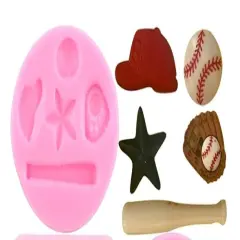 Silicone Molds Baseball Bat Glove Hat