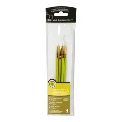 RSET-9124 | 4pc White Taklon Variety Brush Set