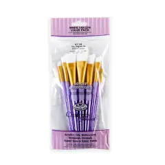 RCC 308 | Crafter's Choice&trade; 7pc White Taklon Angular Brush Set