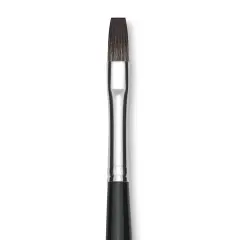 Da Vinci Casaneo Synthetic Squirrel Watercolor Brush - Flat, Size 6, Short Handle, Synthetic