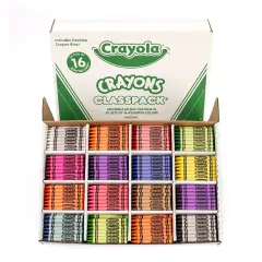 Crayon Classpack&reg;, Reg Size, 16 Colors, Pack of 800