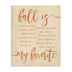 Stupell Industries Favorite Fall Activities Canvas Wall Art Design by Lux + Me Designs