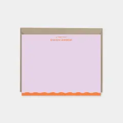 Wavy Edge Note Cards V