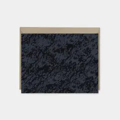 Ink Black Painted Texture Note Cards,