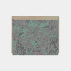 Viridian Painted Texture Note Cards
