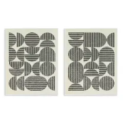 Stupell Industries Minimalist Modern Geometric 2 pc Wall Plaque Art Set Design by Victoria Barnes