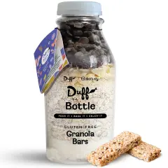 Baketivity Chocolate Granola Mix- Duff in a Bottle Granola Bar Baking Kit for Kids and Adults - Premeasured Ingredients like Oats, Banana Chips, Vanilla Sugar, Unsweetened Coconut, and Chocolate Chips