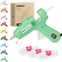 20W Mini Hot Glue Gun with 30 Glue Sticks Set, Fast Preheating 20W Hot Glue Gun Kit Heavy Duty Gluegun for Craft, DIY, Repairs (Green)