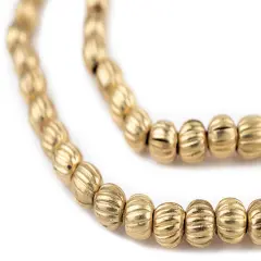 The Bead Chest Brass Melon Beads (6mm)