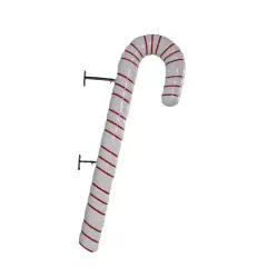 Hanging White Candy Cane Over Sized Statue