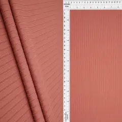 1 Yard 58/60&Prime; Wide 8x3 Yummy Rib Knit Fabric Soft Polyester Spandex TERRACOTTA
