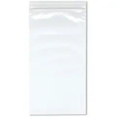 Plymor 5" x 9" (Pack of 100), 4 Mil Heavy Duty Zipper Reclosable Plastic Bags