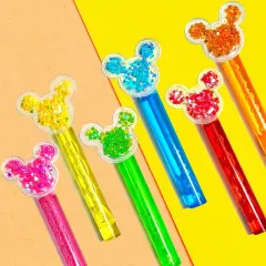 24Pcs Glitter Mouse Ear Bubble Wands for Kids