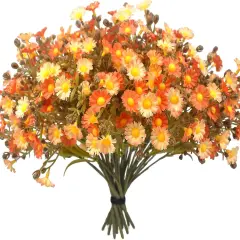 12 Bundles UV Resistant Artificial Fall Flowers