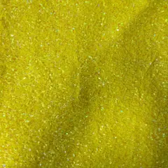 1 Yard Sequins Embroidered Stretch Velvet Rodeo Fabric Yellow Iridescenet