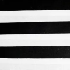 1 Yard Striped Poly Cotton Fabric Soft, Durable, Machine Washable & Home Use 59 Inches Wide Black